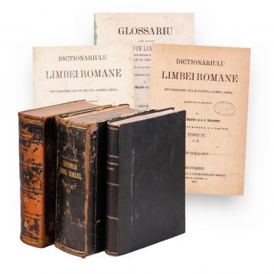 A. T. Laurian și I. C. Massimu, Dicționarul Limbii Române, 1871, două volume + Glossariu