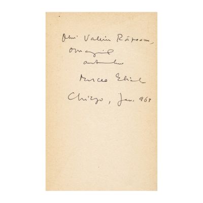 Mircea Eliade, Images et Symboles, 1967, cu dedicație