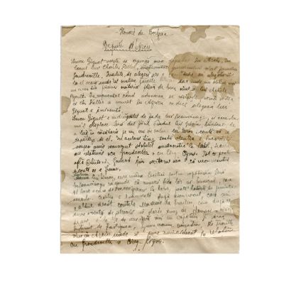 Mircea Eliade, rezumat al romanului Le Deputé d'Arcis de Honoré de Balzac, manuscris