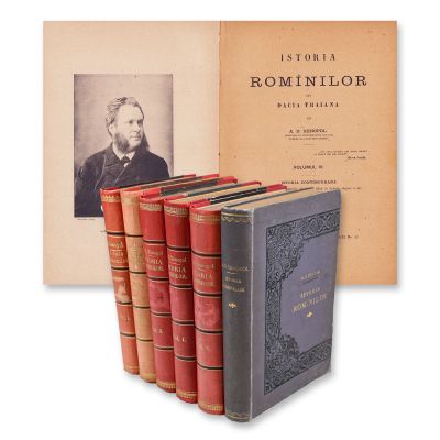 A. D. Xenopol, Istoria Românilor din Dacia Traiană, prima ediție, 1888-1893, 6 volume