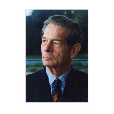  Regele Mihai I, fotografie de mari dimensiuni + bilet cu semnătură olografă 
