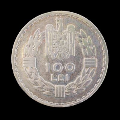100 de lei 1932, Carol al II-lea, monedă din argint
