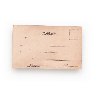 Carte poștală ilustrată, tip carte de vizită, cu reproducerea fotografică a lui Theodor D. Speranția - piesă de colecție