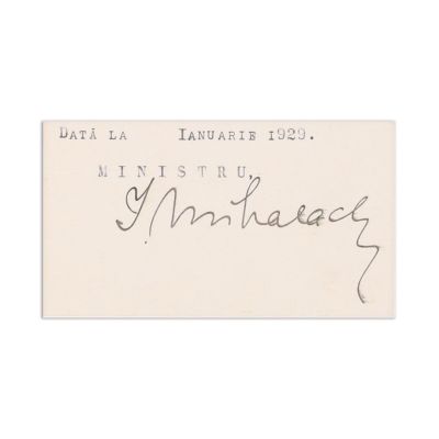 Ion Mihalache, fotografie de presă și semnătură olografă