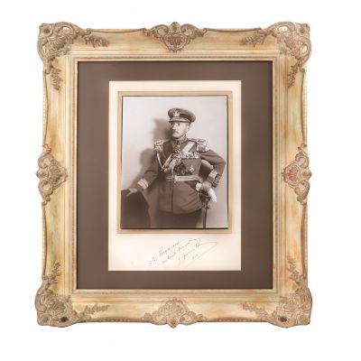 Colonelul David Praporgescu, fotografie de epocă de mari dimensiuni