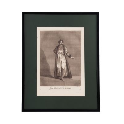 Jean Baptiste Vanmour, Gentilhomme Valaque, gravură în cupru, 1714 - piesă rară