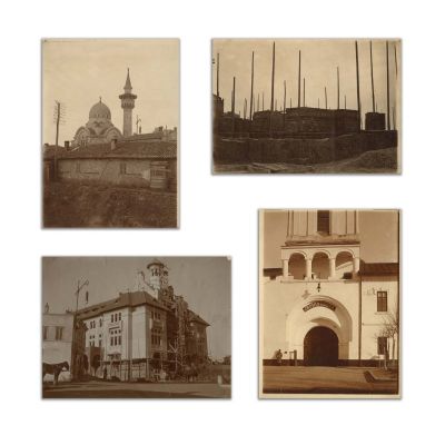 Monumente din Constanța realizate de Victor Ștephănescu, patru fotografii de epocă
