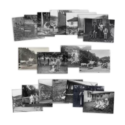 Grupuri de țărani, 33 de clișee fotografice realizate de arh. Victor Ștefănescu