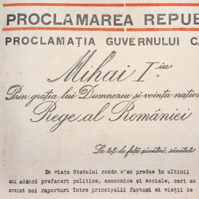 Publicația „Timpul”, anul XII, nr. 3622, 1 ianuarie 1948 - abdicarea regelui Mihai I