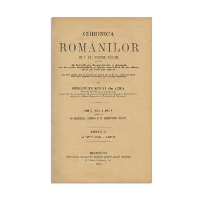 Gheorghe Șincai, Chronica Românilor, 1886, trei tomuri