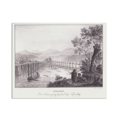 Locuință lângă satul Tufești (Brăila), litografie, 1826