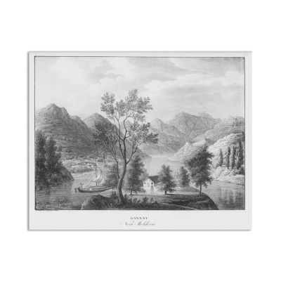 Moldova Nouă, litografie, 1826