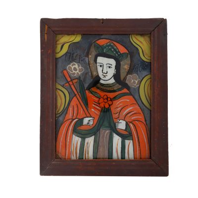 Sfântul Pavel, icoană transilvăneană, tempera pe sticlă