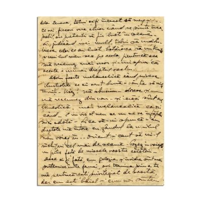 Rica Botez, scrisoare pentru Mircea Eliade, 30 august 1927