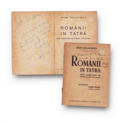 Jean Dulgheru, Românii în Tatra, 1947, cu dedicație olografă