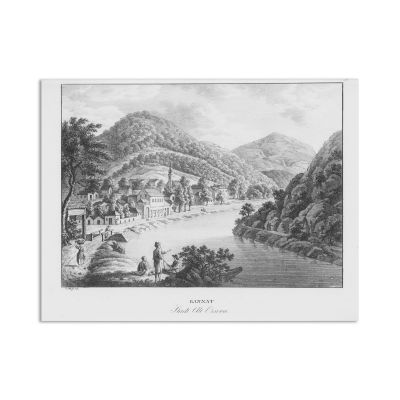 Orașul vechi Orșova, litografie, 1826