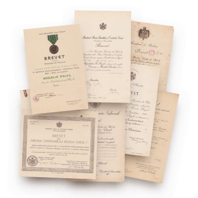 George Matei Cantacuzino, colecție de 8 brevete, 1892-1942