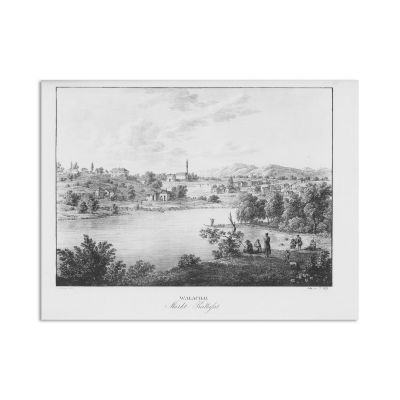 Piața Calafat, litografie, 1826