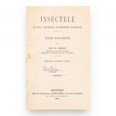 Sim. Fl. Marian, Insectele la români, 1903