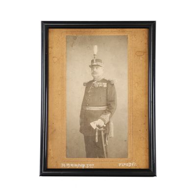 Generalul Pappasoglu, fotografie de epocă cu dedicație olografă