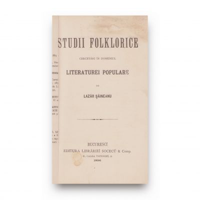 Lazăr Șăineanu, Studii folclorice, 1896