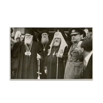 Vizita Patriarhului Alexei I al Moscovei în România, fotografie de epocă, 1947