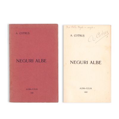 A. Cotruș, Neguri albe, 1920, cu dedicație pentru Stella Magdu