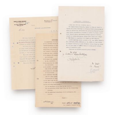 G. M. Cantacuzino, proces verbal + înștiințare + memorandum cu Societatea de Difuziune Radiotelegrafică din România, 1933