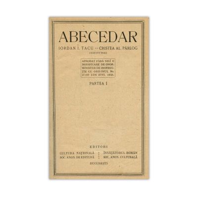 Iordan I. Tacu, Cristea Al. Pârlog, Abecedar, 1922, partea I-II