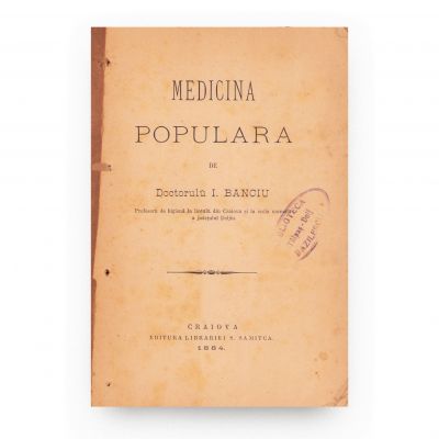 Doctorul I. Banciu, Medicina populară, 1884