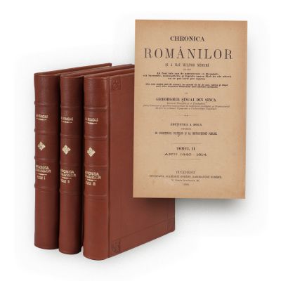 Gheorghe Șincai, Hronica românilor și a mai multor neamuri, 1886, 3 volume