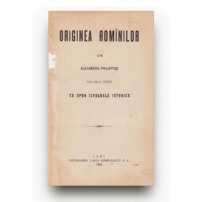 Alexandru Philippide, Originea românilor, 1923-1927, două volume