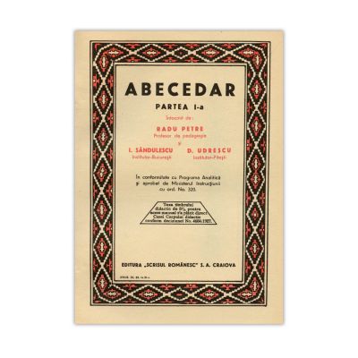 Radu Petre, Abecedar, 1927, partea I și II