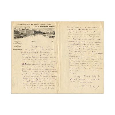 Mihail C. Suțu, scrisoare olografă