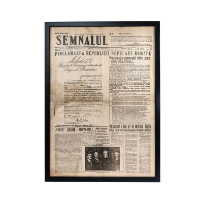 Publicația „Semnalul”, Anul X, nr. 1693, 3 ianuarie 1948 - Abdicarea  regelui Mihai I