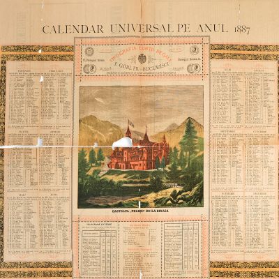 Calendar Universal pe anul 1887, editat de Tipografia Curții Regale F. Gobl Fii 