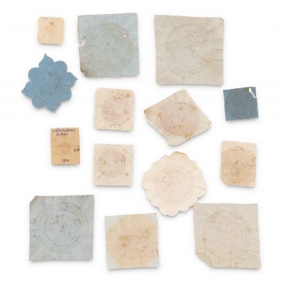 Colecție de 17 amprente sigilare în timbru sec din nordul Transilvaniei, 1797-1880