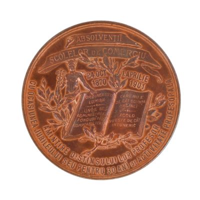 Theodor Ștefănescu, medalie din bronz, gravor Carniol Fiul