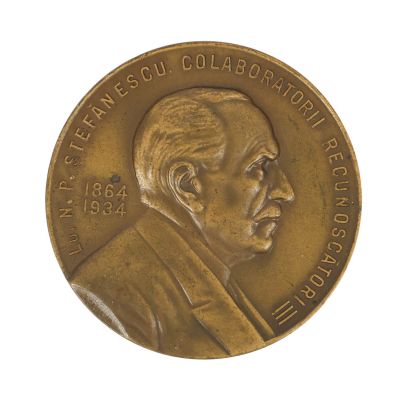 Ing. N. P. Ștefănescu, medalie comemorativă din bronz, 1934
