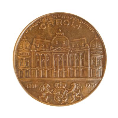 Fundația Universitară Carol I, medalie din bronz, 1914