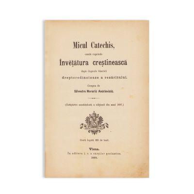 Silvestru Morariu Andrievici, Micul catehism, 1899