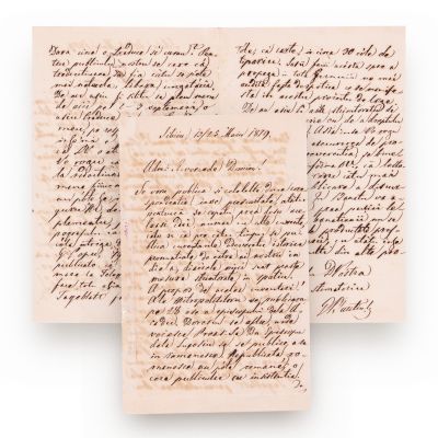 George Barițiu, scrisoare olografă, 13/25 mai 1879
