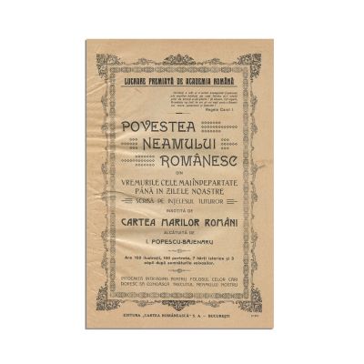 I. Popescu-Băjenaru, Povestea neamului românesc, 1925