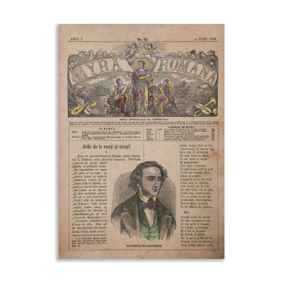 Publicația „Lyra română”, anul I, 15 numere colligate, 1880