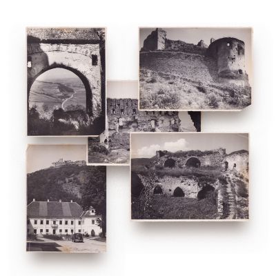 Cetatea Deva, 5 fotografii de epocă, fotograf Alex. Petit