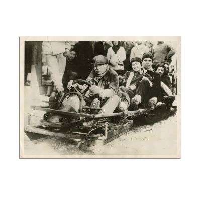 Principele Mihai I, principesa Ileana și Arhiducele Anton, fotografie de presă, 1932