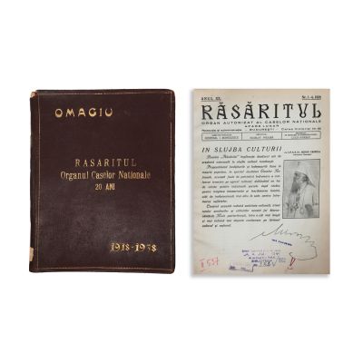 Publicația „Răsăritul - Organul Caselor Naționale”, omagiu, 1918-1938
