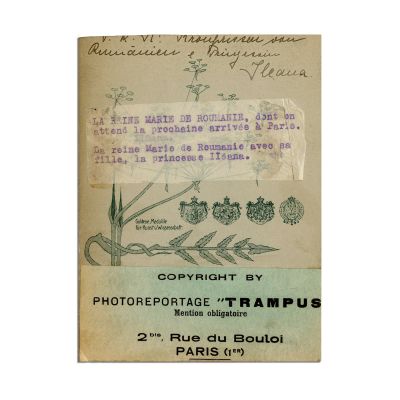 Principesa Maria alături de principesa Ileana, fotografie de cabinet, cca. 1909