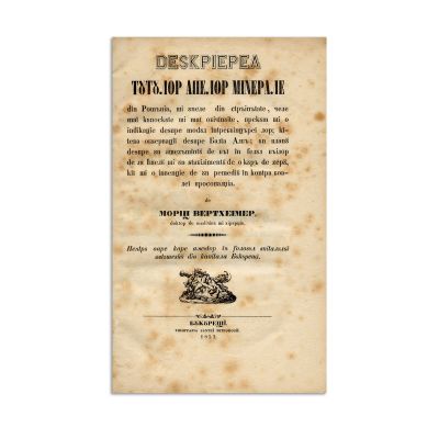 Moritz Wertheimer, Descrierea tuturor apelor minerale, 1853