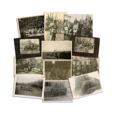 Soldați români pe front, album cu 147 de fotografii